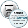 Jedinečné odznaky vyhotovené vo forme otvárača. Predná strana výrobku slúži na vyobrazenie vášho loga, reklamy alebo iného sloganu a spodná strana slúži na otváranie fliaš. Skvelý spôsob využitia reklamného predmetu aj na iné účely.Grafiku odznaku posielajte prosím podľa rozmerov v uvedenej tabuľke
