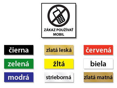 Plastový označovací piktogram na dvere.

Druh materiálu:	farebný plast, hrúbka 1,2 mm