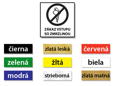 Plastový označovací piktogram na dvere.

Druh materiálu:	farebný plast, hrúbka 1,2 mm