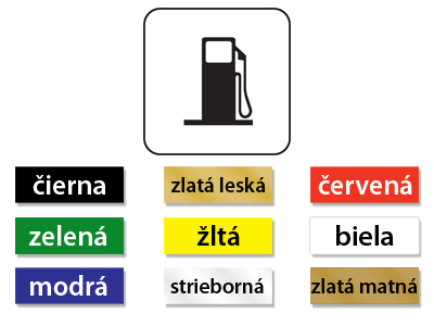 Plastový označovací piktogram.

Druh materiálu:	farebný plast, hrúbka 1,2 mm