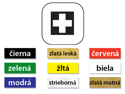 Plastový označovací piktogram.

Druh materiálu:	farebný plast, hrúbka 1,2 mm