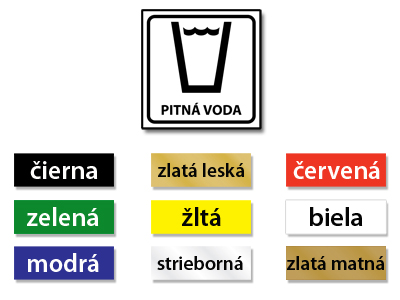 Plastový označovací piktogram na dvere.

Druh materiálu:	farebný plast, hrúbka 1,2 mm